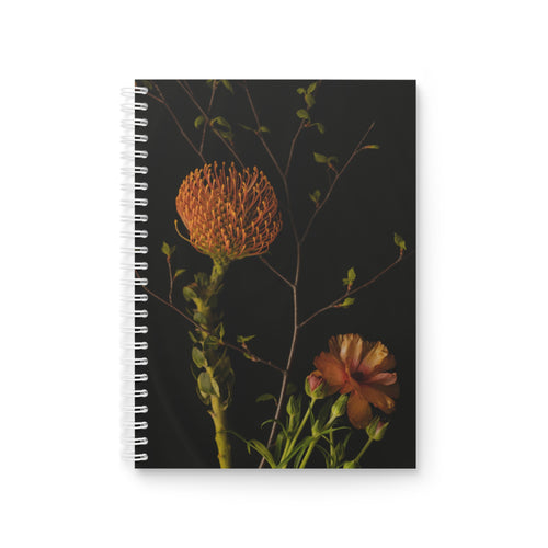Floral 'Daily Journal — Unfiltered Thoughts' Spiral Notebook