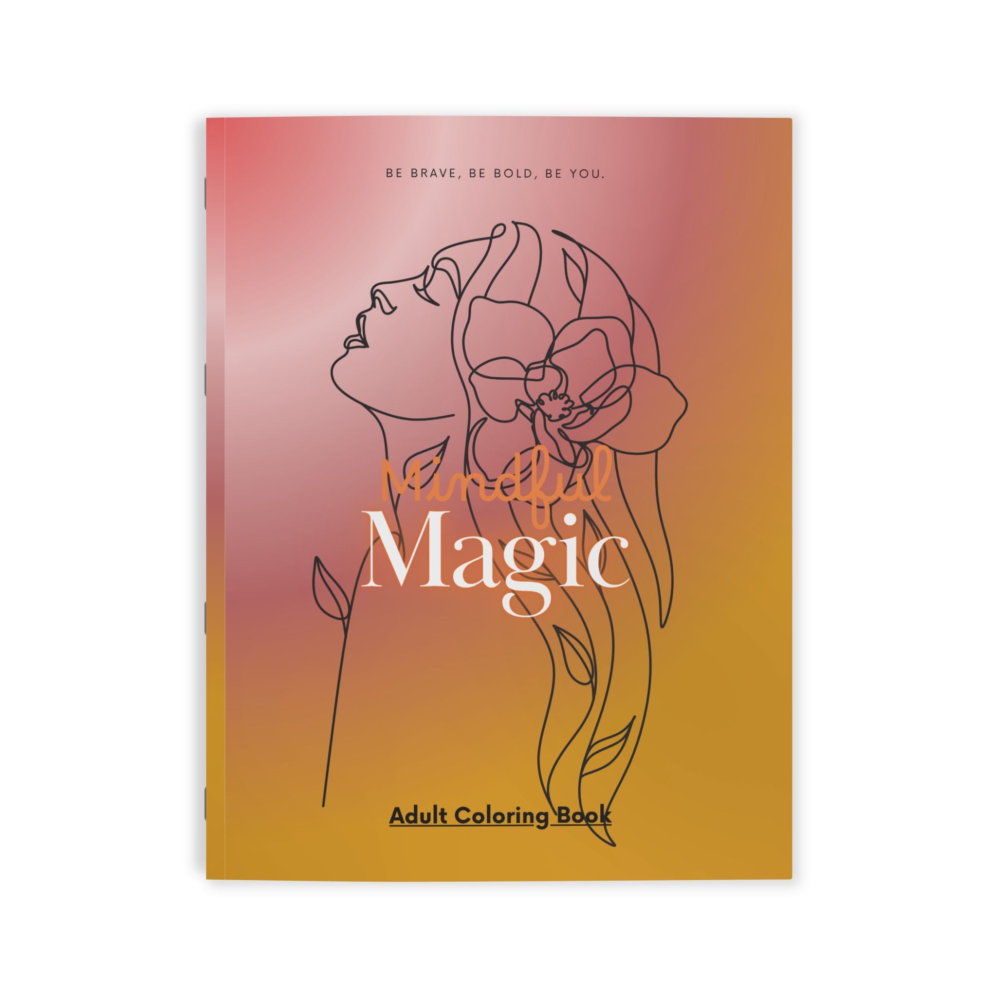 Mindful Magic Adult Coloring Book — Relaxing Butterfly Line Art for Stress Relief & Creativity