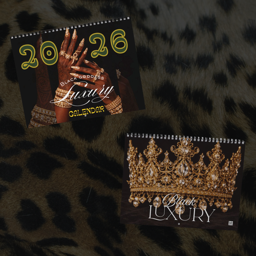 Black Goddess Luxury Calendar 2026 | Black Wealth Wall Calendar