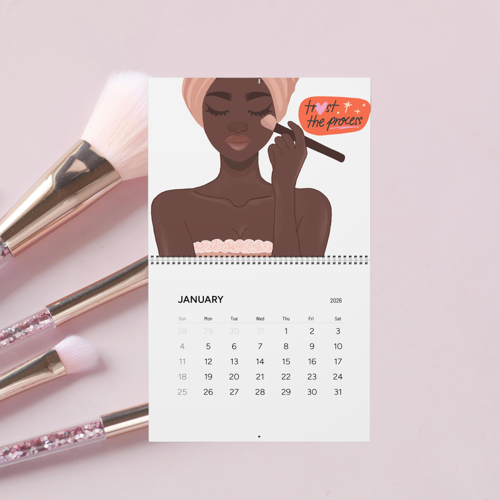 Self Love Quotes Calendar 2026 Wall Calendar | Vibrant Colors, Motivational Art