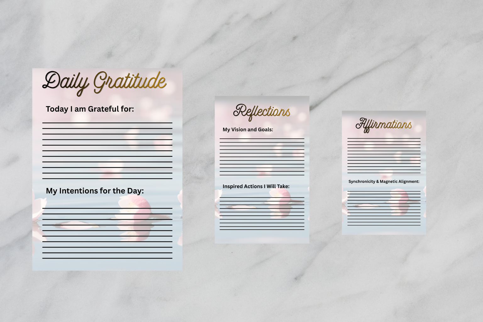 Manifestation Journal |" I Manifest My Dreams" gratitude and intentional journal