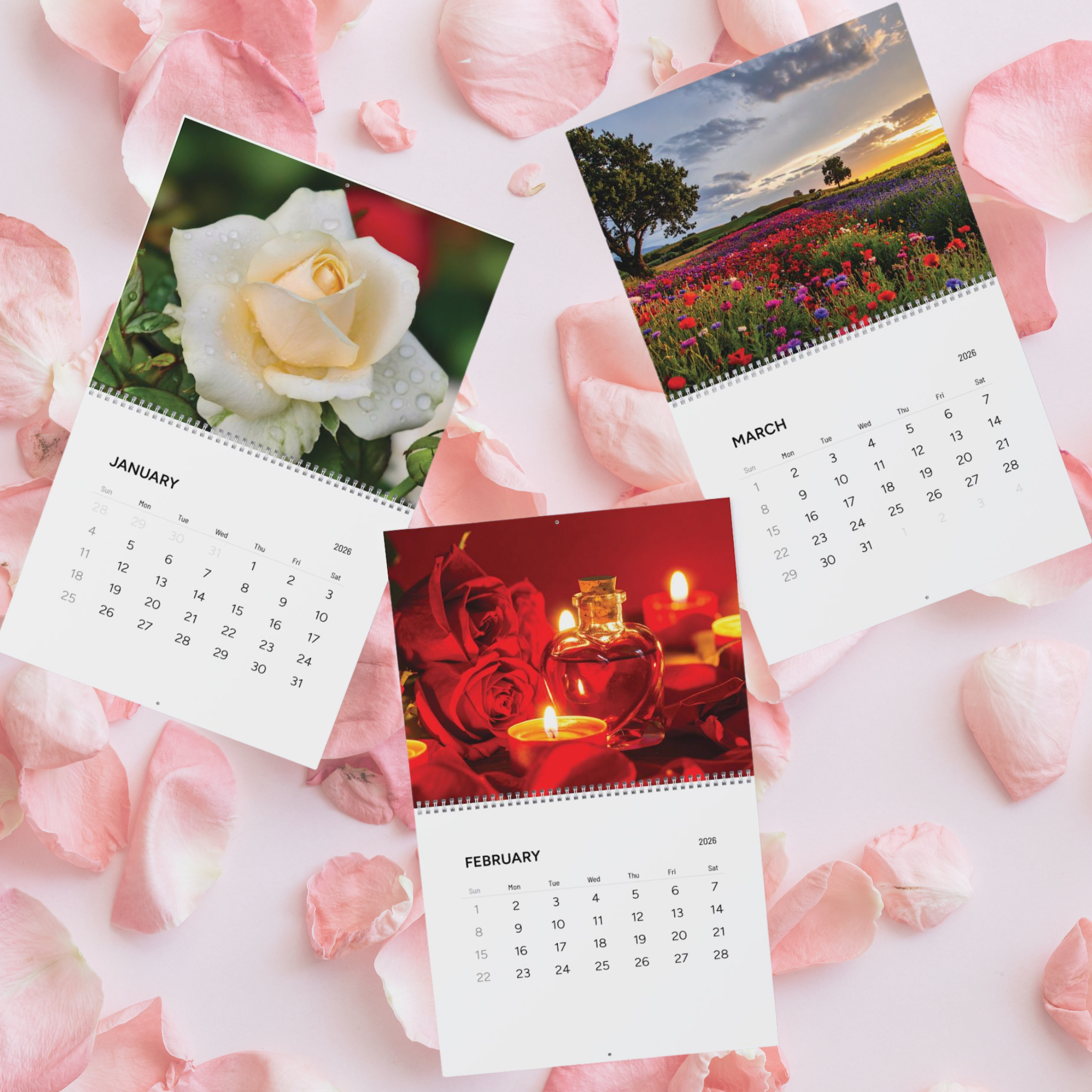 Floral Photography Wall Calendar 2026